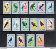 1976 ST. Lucia - Uccelli Diversi - Serie Di 16 Valori - Yvert Tellier N . 386-401 - MNH** - Other & Unclassified