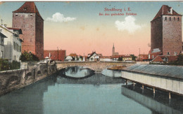 FR3199  --  STRASSBURG I. E.  --  BEI DEN GEDECKTEN BRUCKEN  --  FELDPOST  S. B.  IV. REKRUTENDEPOT  --  1918 - Strasbourg