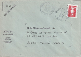 CAD / N°  2874   MARSEILLE  -   ARMEE   -  13998 - Manual Postmarks