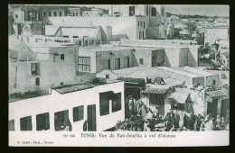 934 - TUNISIE - TUNIS - Vue De Bab-Souika à Vol D'oiseau  - DOS NON DIVISE - Tunisie
