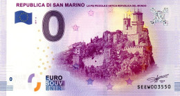 Billet Touristique - 0 Euro - Republica San Marino - (2017-6) - Essais Privés / Non-officiels