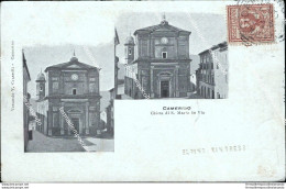 Az475 Cartolina Camerino Chiesa Di S.maria In Via Macerata Marche Inizio 900 - Macerata