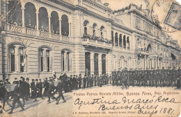 CPA ARGENTINE / BUENOS AIRES / FIESTAS PATRIAS REVISTA MILITAR - Argentine