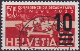 1936 Flugpost ⵙ Zum:CH F21, Mi:CH 291,Yt:CH PA21, Aufdruck Conference Du Desarmement - Gebruikt
