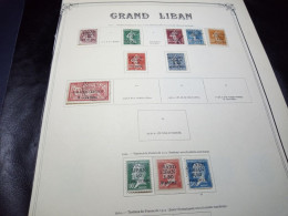 DM959 GROS LOT FEUILLES GRAND LIBAN / LIBAN N / O A TRIER COTE++ DEPART 10€ - Colecciones (en álbumes)