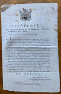 NAPOLEONE I - MANIFESTO (22x34) Da  S.CLOUD 25 Luglio 1806 - PAGAMENTO DELLE PENSIONI CIVILI E MILITARI.... - Historische Documenten