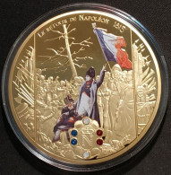 Médaille NAPOLÉON BONAPARTE - Le Retour De Napoléon 1815 - Empereur - Cuivre Doré Orné De Pierres Swarovski - Vor 1871