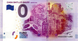 Billet Touristique - 0 Euro - Espagne - Casa Batllo Gaudi - (2016-1) - Pruebas Privadas