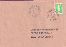CAD / N°  2821  CANJUERS    ARMEES    83998 - Manual Postmarks