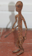 Art Africain Chasseur Guerrier Dogon Mali Fer Forgï¿½ 16 Cm - Arte Africano