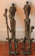 'Art Africain Dogon Mali Couple D''ancetres Bronze 31 Cm' - Afrikaanse Kunst