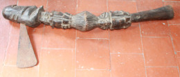 Art Africain Dogon Mali Hache Decorative 84 Cm - Afrikanische Kunst