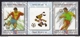 Bangladesh- 1994 - FIFA Football World Cup - U.S.A.  - Set - MNH ( OL 07/05/2022 ) - Bangladesch