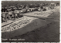 RIMINI - VISERBA - LA SPIAGGIA DALL'AEREO - 1967 - Rimini