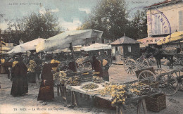 NICE (Alpes-Maritimes) - Le Marché Aux Oignons - Tirage Couleurs - Ecrit 1912 (2 Scans) - Markten, Feesten