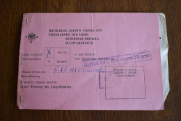 Ticket Railways USSR CCCP 1979 - Biglietti D'ingresso