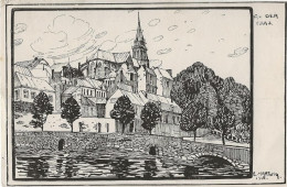 CPA Charleville-Mézières - Basilika Notre-Dame-de-l’Espérance, Carte D'artiste Signée E. Hartwig 1915, Feldpost 1915 - Charleville