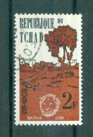 TCHAD - N°68 Oblitéré. -  Têtes D'animaux En Réserve Blanche Et Vues Diverses. - Tschad (1960-...)