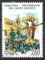 Italy 1994. Scott #1971 (U) Procession Honoring Apparition Of Christ, Tarquinia (Complete Issue) - 1991-00: Usados