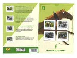 COLLECTOR- Le Cheval Et Le Travail - 4 Timbres à Valeur Permanente (Lettre Verte)   (C 155) - Collectors