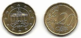 20 Cent, 2017,  Prägestätte (J),  Vz, Sehr Gut Erhaltene Umlaufmünzen - Duitsland