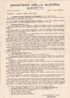 Roma Italie MINISTERO DELLA GUERRA GABINETTO ROMA, 12 Aprile 1935 Carattere E Cultura Nelle Scuole BAISTROCCHI - Documents Historiques