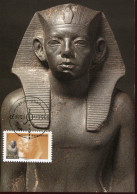 X0595 France,maximum 2007,statue Of The King Amenemhat III,  Egyptology - Egittologia