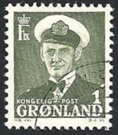 Grönland, 1950, Mi.-Nr. 28, Gestempelt - Gebruikt