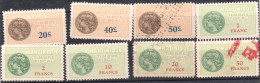 MARTINIQUE Timbres Fiscaux N° 104, 105, 106, 108, 109, 111, 112, 113 Cat. BDV Emission Locale De 1945 Fiscal - Portomarken