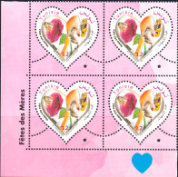 2024-Tunisie- Fête Des Mères -Femme- Enfant- Rose- Papillon- Mains- Bloc De 4 V.MNH****** - Schmetterlinge