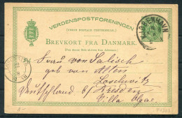 Denmark 10 Ore Stationery Postcard Copenhagen - Loschwitz - Covers & Documents