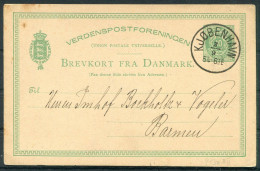 Denmark 10 Ore Stationery Postcard Copenhagen   - Brieven En Documenten