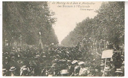 34  MONTPELLIER   LE MEETING DU 9 JUIN LES DISCOURS A L ESPLANADE - Montpellier