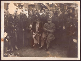 Photo ( 24 X 18 Cm ) " Inauguration Plaque Commémorative Séjour Du Maréchal Joffre à Auteuil " 1937 ( Manques ) - Célébrités