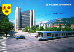 38 - Isere -  GRENOBLE - La Bibliotheque Municipale - Le Centre PTT  Et Tramway - Grenoble