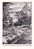 Guyane Francaise  - Chemin De Fer En Construction De SAINT LAURENT A SAINT JEAN  Du MARONI -  1866 - Illustrateur - Saint Laurent Du Maroni