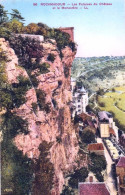 46 - Lot -  ROCAMADOUR -  Les Falaises Du Chateau Et Le Monastere - Rocamadour