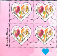 2024-Tunisie- Fête Des Mères -Femme- Enfant- Rose- Papillon- Mains- Bloc De 4 V.MNH****** - Fête Des Mères