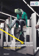 Publicité - RATP - Aimer La Ville - Restons Civils Sur Toute La Ligne - Werbepostkarten