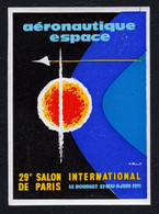 VIGNETTE NON DENTELE - Aéronautique Espace - 29 SALON INTERNATIONAL DE PARIS - Le Bourget 27 Mai - 6 Juin 1971 - Aviación