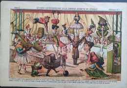 1874 Journal Satirique - IL PAPAGALLO - Augusto GROSSI ( 1835 - 1919 ) - CIRQUE - FRANCE - TURQUIE - ANGLAIS - RUSSIE - Sin Clasificación