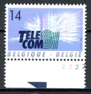 BE  2427  XX   ----   Télécom '91 - Genève   --   N° De Planche 2 - 1991-2000