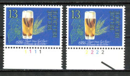 BE  2230  XX   ----  Année De La Bière Belge   --  N° De Planche 1 Et 2 - 1981-1990
