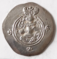 SASANIAN KINGS. Khosrau II. 591-628 AD. AR Silver  Drachm  Year 11 Mint BST - Oriental