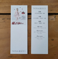 Carte Nina Ricci Nina L'Elixir Japon - Profumeria Moderna (a Partire Dal 1961)