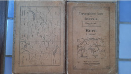 Carte Géographique Topographique De Bern Schweiz Suisse De 1910   57 Cm X 80 Cm - Otros & Sin Clasificación