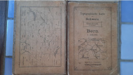 Carte Géographique Topographique De Bern Schweiz Suisse De 1910   57 Cm X 80 Cm - Autres & Non Classés