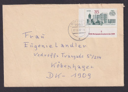 Briefmarken Bogenecke Eckrand DDR Brief Mit Druckereiangabe Leipzuig Kopenhagen - Storia Postale
