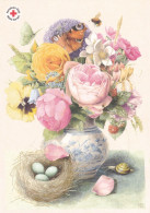 Postal Stationery - Easter Flowers - Eggs - Red Cross 2022 - Suomi Finland - Postage Paid - Marjolein Bastin - Enteros Postales
