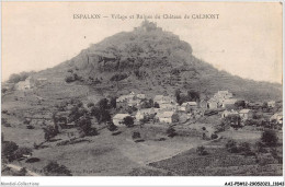 AAIP5-12-0449 - ESPALION - Village Et Ruines Du Chateau De Calmont  - Espalion